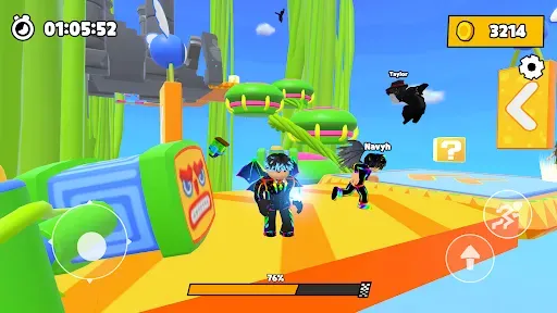 Скриншот 8 — Rainbow Race: Obby Dash
