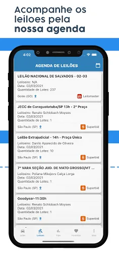 Скриншот 4 — Ache Leilões: Carros e motos!