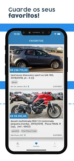 Скриншот 6 — Ache Leilões: Carros e motos!