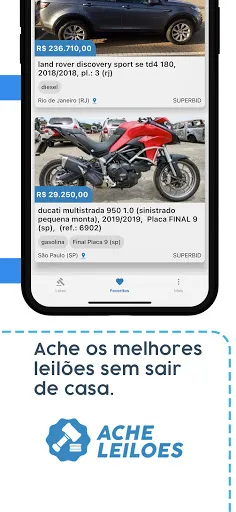 Скриншот 7 — Ache Leilões: Carros e motos!