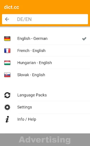 Скриншот 1 — dict.cc dictionary