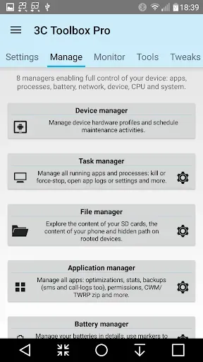 Скриншот 1 — 3C All-in-One Toolbox