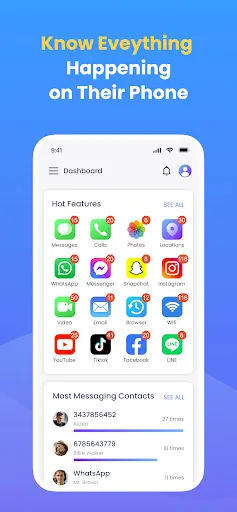 Скриншот 1 — SpyX: Monitoring App