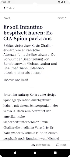 Скриншот 2 — Tages-Anzeiger E-Paper