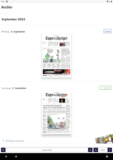 Скриншот 8 — Tages-Anzeiger E-Paper