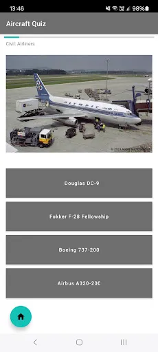 Скриншот 1 — Aircraft Quiz