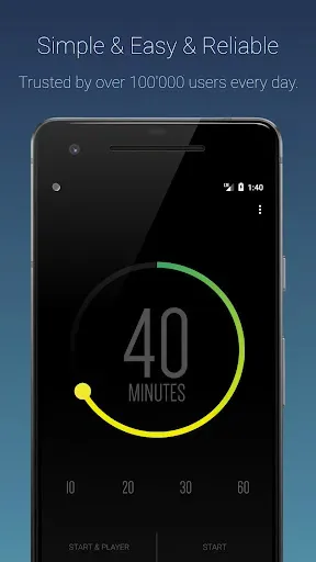 Скриншот 1 — Sleep Timer (Turn music off)