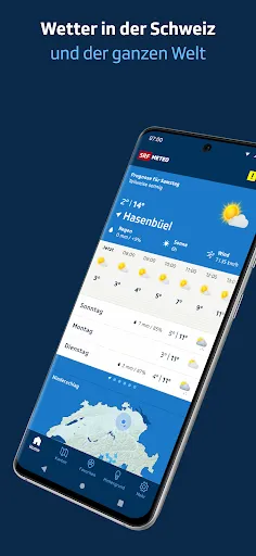 Скриншот 1 — SRF Meteo - Wetter Schweiz