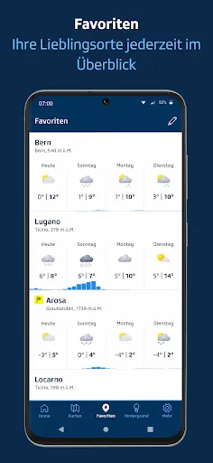 Скриншот 4 — SRF Meteo - Wetter Schweiz