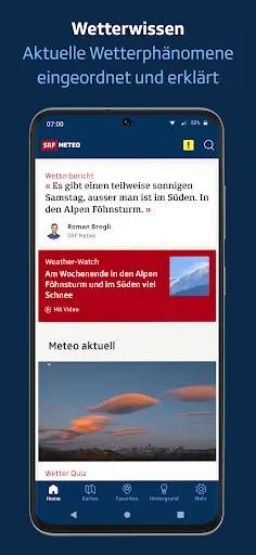 Скриншот 7 — SRF Meteo - Wetter Schweiz