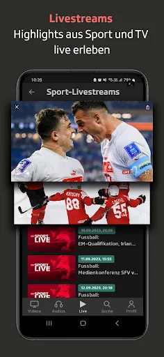 Скриншот 3 — Play SRF: Streaming TV & Radio