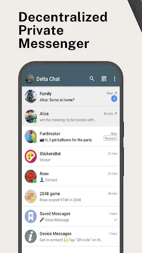 Скриншот 1 — Delta Chat