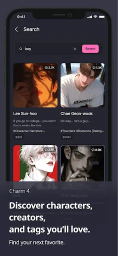 Скриншот 5 — Melting – AI Romance Chat