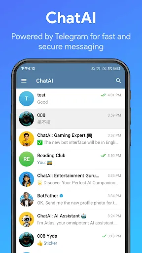 Скриншот 1 — ChatAI: AI Chat for Telegram