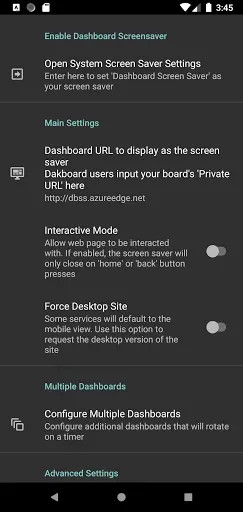 Скриншот 1 — Dashboard Screen Saver