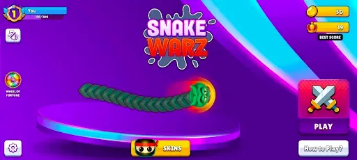 Скриншот 1 — Hungry Snake : Worms Zone