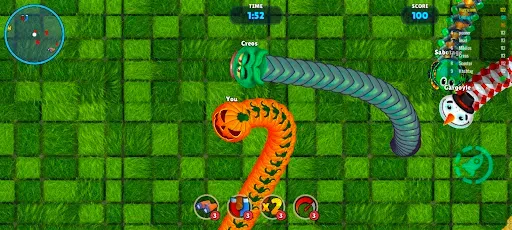 Скриншот 4 — Hungry Snake : Worms Zone