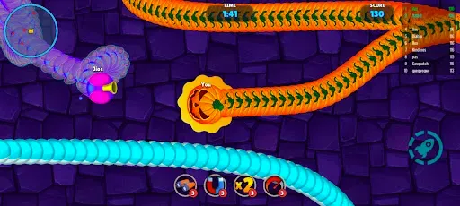 Скриншот 6 — Hungry Snake : Worms Zone
