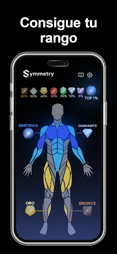 Скриншот 2 — Symmetry: Rutinas Gimnasio IA