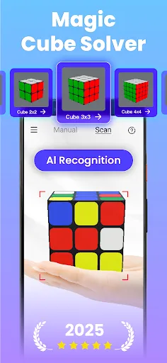 Скриншот 2 — CubeSolver AI - Magic Cube 3D