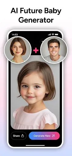 Скриншот 1 — AI Baby Generator - TinyFaces