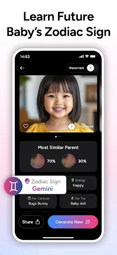 Скриншот 8 — AI Baby Generator - TinyFaces