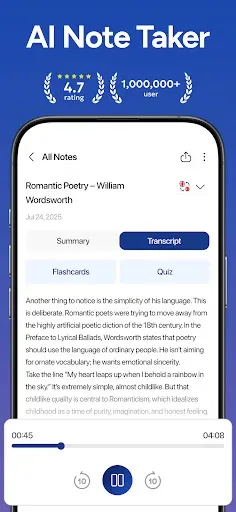 Скриншот 1 — NoteNinja - AI Note Taker
