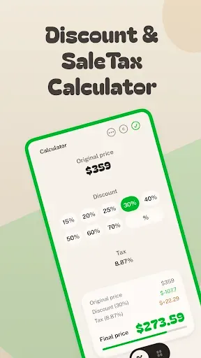 Скриншот 1 — PriceTag - Calculator