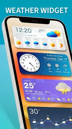 Скриншот 1 — NOAA Weather Widget - SkyFlip