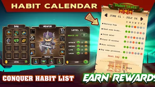 Скриншот 2 — Habit Hunter・RPG Habit Tracker