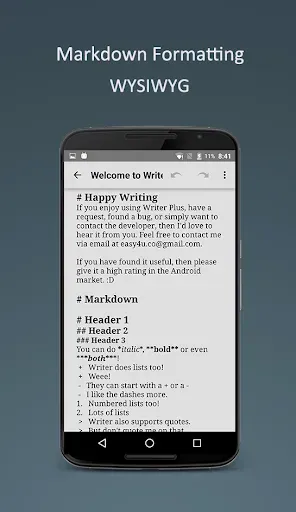 Скриншот 2 — Writer Plus (Write On the Go)