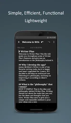 Скриншот 4 — Writer Plus (Write On the Go)