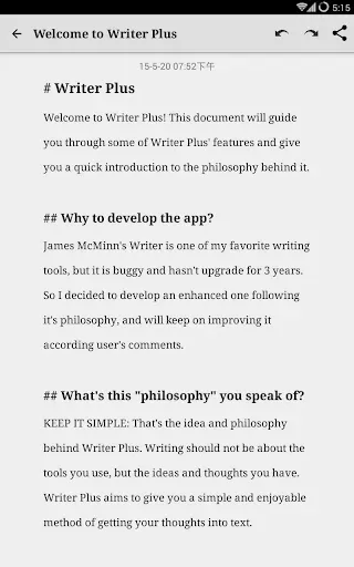 Скриншот 5 — Writer Plus (Write On the Go)