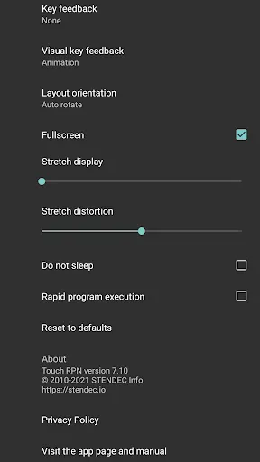 Скриншот 8 — Touch RPN Calculator
