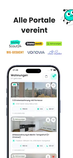 Скриншот 2 — Immobot. Wohnungen finden