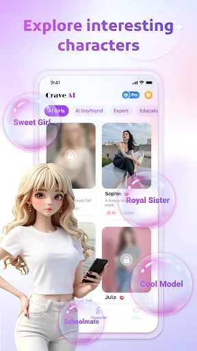 Скриншот 1 — Crave AI – AI Soulmate