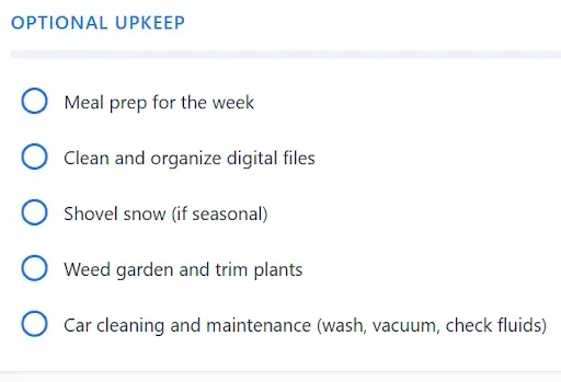 Скриншот 2 — Chores Checklist