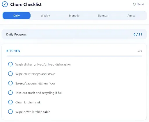 Скриншот 7 — Chores Checklist