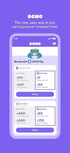 Скриншот 2 — OCHO Affordable Car Insurance