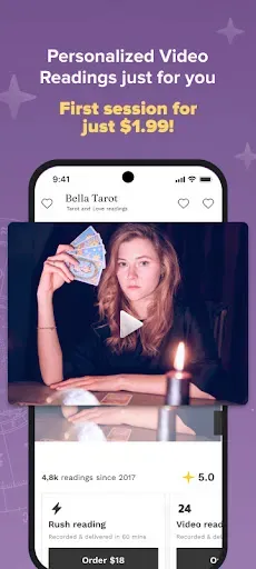 Скриншот 2 — Purple Ocean Psychic Readings