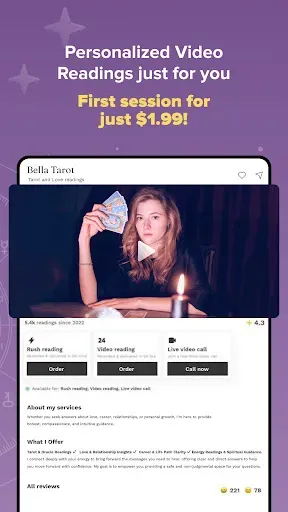 Скриншот 8 — Purple Ocean Psychic Readings