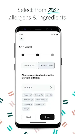 Скриншот 5 — Equal Eats - Allergy Cards