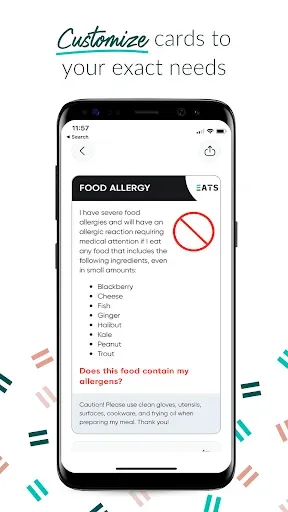 Скриншот 6 — Equal Eats - Allergy Cards