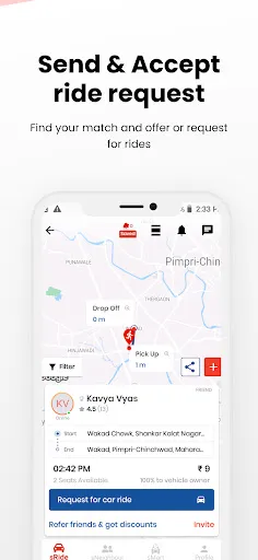 Скриншот 4 — sRide - Carpool & Taxipool