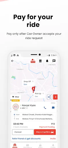 Скриншот 5 — sRide - Carpool & Taxipool