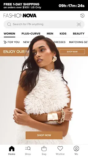 Скриншот 1 — Fashion Nova: Trendy Shopping