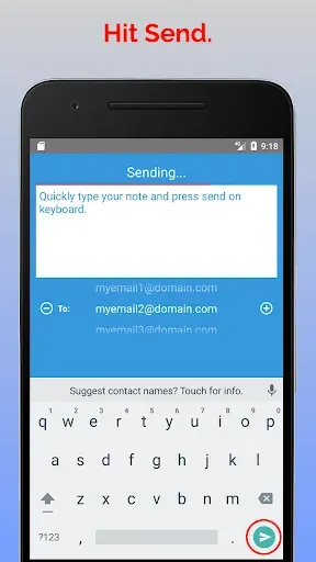 Скриншот 2 — Mail Notes - Quick Email Notes