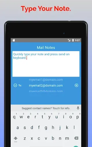 Скриншот 5 — Mail Notes - Quick Email Notes