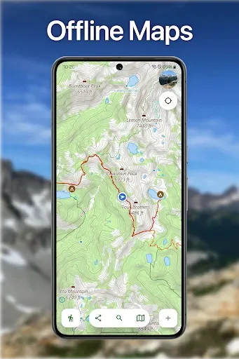 Скриншот 1 — Topo Maps+