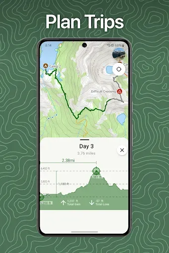 Скриншот 3 — Topo Maps+